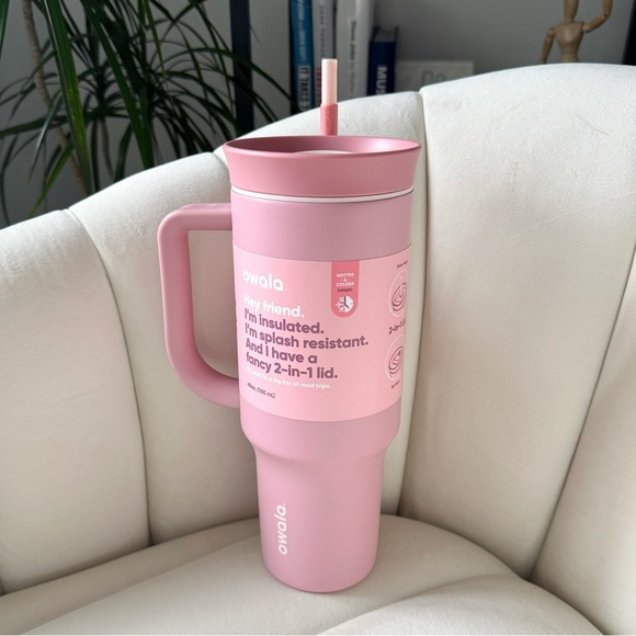Owala x Whole Foods Rosy Dreams Pink 40 oz Tumbler Water Bottle Limited Edition - Picture 1 of 7